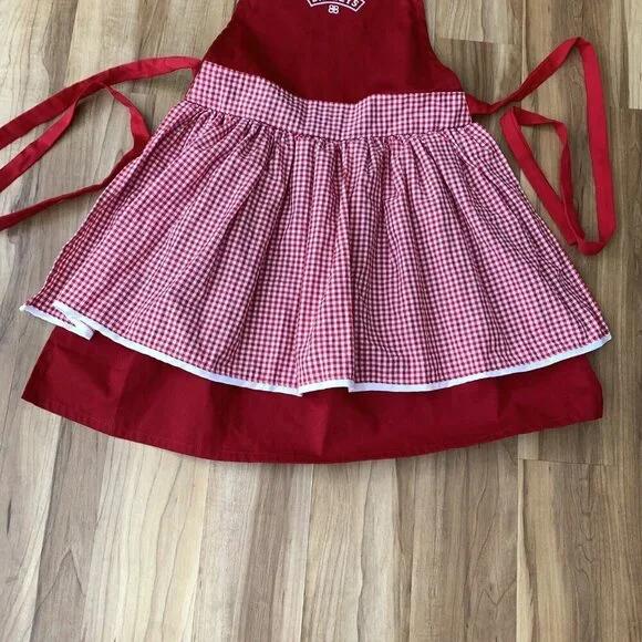 Baileys Irish Cream Kitchen Baking Apron Red Gingham Rare